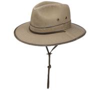 Stetson Cappello in Cotone Tarnell Traveller Donna/Uomo - di Tessuto Estivo da Uomo con Fodera, sottogola Estate Estate/Inverno - XXL (62-63 cm) Beige