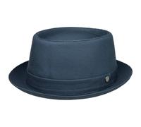 Cappello in Cotone Uni Pork Pie by Lierys blu L (58-59 cm)