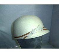 CAPPELLO IN FELTRO BIMBA PANNA GURNITO CON FIOCCO
