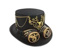 Cappello in feltro, stile punk industriale, stile retrò, accessorio alla moda per appassionati di cosplay e collezionisti, età vittoriana