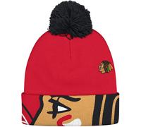 Cappello In Maglia Con Risvolto Jacquard Dei Chicago Blackhawks, Ragazzi 8-20