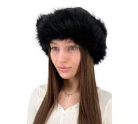 Cappello In Pelliccia Da Donna In Vera Pelle Di Pecora Modello 40 Cappello Nero
