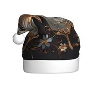 Cappello in peluche per adulti, design con farfalle bianche dorate, morbido e delicato sulla pelle, non stretto, adatto per le vacanze.