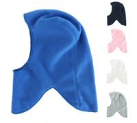 Cappello in pile caldo per bambini maschi e femmine, cappellino con fodera in sherpa, cappello invernale con paraorecchie per bambini e neonati, berretto con visiera, sciarpa cappello balaclava unisex