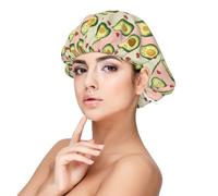 Cappello in seta per uomo e donna addormentata regolabile elastico cuore avocado cappello in raso per dormire morbido e confortevole capelli ricci in raso per dormire nero