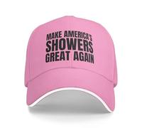 Cappello in Stile Hip Hop Make America's Showers Great Again Regular Berretto Uomo Trendy Cappellino da Baseball per Festa del papà Pesca Amico