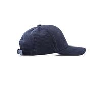 Cappello in velluto a coste solido berretti da baseball cappello da sole cappello da camionista regolabile, Blu navy, M/L