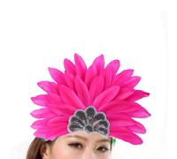 Cappello indiano copricapo di piume artificiale per lo spettacolo teatrale