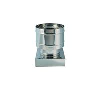 CAPPELLO INOX QUATTRO VENTI BASE QUADRA