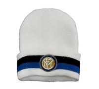 Cappello Inter Bianco Prodotto Ufficiale in Lana Acrilico Invernale - Taglia Unica