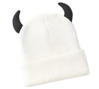 Cappello interlacciato ventilato antigelo per l'oscillazione dell'orecchio cappello adatto per città moda versatile per la famiglia, bianco, Taglia unica