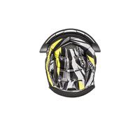 Cappello interno per casco Cassida Cross Pro II nero-bianco-giallo fluo S