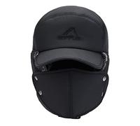 Cappello invernale caldo antivento per uomini e donne, addensare fodera lanugine Lei Feng Cap con paraorecchie e copertura della bocca, cappello bomber Trapper Trooper sciare cappello unisex caccia