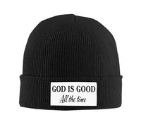Cappello invernale caldo lavorato a maglia "Dio è buono sempre" per uomo e