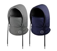 Cappello invernale caldo, maschera, scaldacollo, passamontagna antivento 3 in 1 for uomo e donna, impermeabile, cappello con maschera(2PCS-Dark gray4)