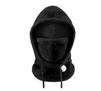 Cappello invernale da ciclismo in pile, spesso, caldo, antivento, for esterni, da sci, cappuccio freddo, da moto, da sci, da bicicletta, passamontagna(014-YPP100-1,40-48cm)