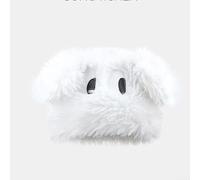 Cappello invernale da donna in peluche con paraorecchie lunghe e design a cartoni animati, morbido e caldo berretto in peluche per proteggere le orecchie e il freddo, nero novità animale (taglia unica