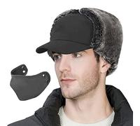 Cappello invernale da trappola,Cappello russo invernale,Cappello da caccia russo caldo con paraorecchie - Cappello in morbido di soldato,Cappello termico per catturare la neve per la vita d