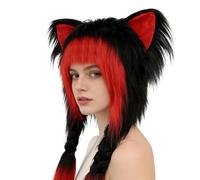Cappello Invernale Di Peluche Con Orecchie Di Gatto | Copricapo Caldo e Morbido per Cosplay e Travestimento,Cappello con Orecchie da Gatto per Donne in Inverno - Per Adulti Donne Bambini Ragazzi E Ami