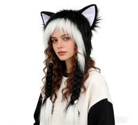 Cappello Invernale Di Peluche Con Orecchie Di Gatto - Copricapo Morbido e Caldo per Travestimento | Cappello con Orecchie da Gatto per Donne in Inverno,per Viaggio Casa Donne Bambini Amici Famiglia Ad