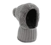 Cappello invernale per clima freddo con sciarpa per il collo, cappello a maglia caldo con fodera in pile e paraorecchie, per clima freddo, escursionismo, autunno, viaggi, spostamenti e ciclismo