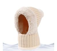 Cappello invernale per clima freddo con sciarpa per il collo, cappello a maglia caldo con fodera in pile e paraorecchie, per clima freddo, escursionismo, autunno, viaggi, spostamenti e ciclismo