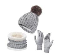 Cappello invernale, sciarpa, guanti, set, scaldacollo, regali per campeggio,