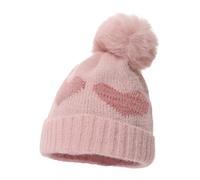 Cappello Invernale Unisex Per Bambini Con Fiocco Neve Cuore Natale Che Progetta Un Accogliente Copricapo Lavorato A Maglia Feste Vacanza Alla Bambini