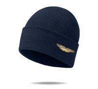 Cappello Invernale Uomo A.s.t.o.n M.a ti.n, Berretto Cuffia con Stampa di Anime, Beanie Invernali Antivento per Running Sci, Slouch(Dark Blue)