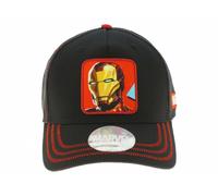 Cappello Iron Man Marvel ufficiale nero e rosso regolabile 58 cm originale
