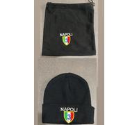 Cappello lana + Scaldacollo caldo pile Napoli Scudetto zuccotto cuffia inverno