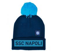 Cappello Lana Ssc Napoli Enzo Castellano Blu Skipper Pon Pon Calcio