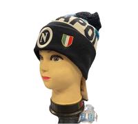 Cappello Lana Ssc Napoli Enzo Castellano Zuccotto Blu Ponpon Scudetto Campione