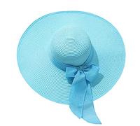 Cappello largo da donna, cappello da spiaggia, cappello da pescatore, traspirante, berretto da baseball Finesse, Azzurro, Taglia unica