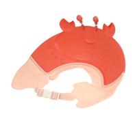 Cappello Lavatesta per Bambini e Bebè a Forma di Granchio Rosso | Plastica, Adatto a Bagnetto e Doccia, Impedisce Acqua negli Occhi e Shampoo Sul Viso