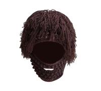 Cappello lavorato a maglia Cappello con barba lavorato a maglia Copricapo