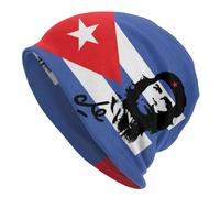 Cappello Lavorato a Maglia Hip Hop Personalizzato Inverno Caldo Cappelli Lavorati a Maglia Unisex Che Guevara con Bandiera di Cuba Skullies Berretti Berretti Socialismo Cubano Cappelli di libertà