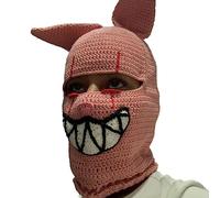 Cappello lavorato a maglia per ragazze, per foto di Pasqua, costume da diavolo, corno di Pasqua, decorazioni invernali, cappelli lavorati a maglia, costume da diavolo per Halloween
