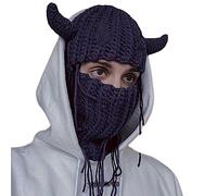 Cappello lavorato a maglia per ragazze, per foto di Pasqua, costume da diavolo, corno di Pasqua, decorazioni invernali, cappelli lavorati a maglia, costume da diavolo per Halloween