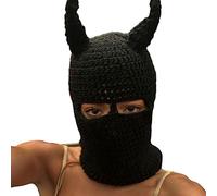 Cappello lavorato a maglia per ragazze, per foto di Pasqua, costume da diavolo, corno di Pasqua, decorazioni invernali, cappelli lavorati a maglia, costume da diavolo per Halloween