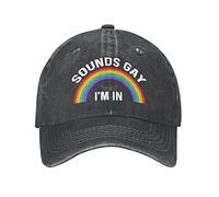 Cappello LGBT Sounds Gay Im in Hat for Women papà Cappelli Cappello alla Moda