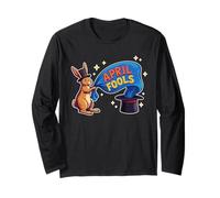 Cappello Magico Coniglio Prankster Bunny Pesce d'aprile Maglia a Manica