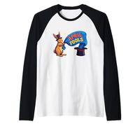 Cappello Magico Coniglio Prankster Bunny Pesce d'aprile Maglia con Maniche Raglan