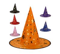 Cappello Mago Halloween Strega Stregone Hat Accessorio Costume Carnevale Set 6