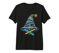 Cappello Mago Matematica Geometria Pi Numeri Insegnante Maglietta Premium