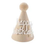 Cappello marrone a forma di orsetto di caffè per bambini, decorazione per feste di compleanno o doccia, con pon pon, misura regolabile per 1°, 2° e 3° anno