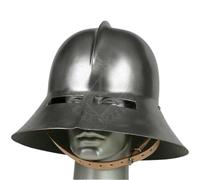Cappello medievale a forma di bollitore, stile fanteria spagnola, costume da rievocazione LARP