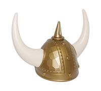 Cappello Medievale - Casco Cosplay Rustico Vintage, Costume Da Elmo Cornuto Vichingo Dorato Per Adulti, Per Festival, Halloween, Feste, Teatro, Spettacoli, Celebrazioni, Intrattenimento
