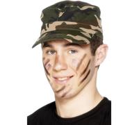 Cappello Militare Camouflage Costume Fantasia Uniforme Soldato Uomo Donna
