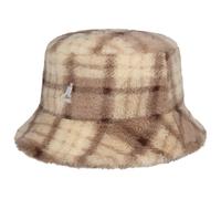 Cappello Multi Plaid Faux Fur Bucket by Kangol beige L (58-59 cm)